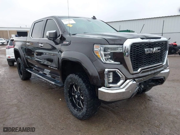 2019 GMC Sierra 1500 SLT with VIN 1GTU9DEL4KZ150449, listed as a IAAI auction lot 41187545 with 94,598 mi miles. Bid and sale history available at carsss.com. Image 1.