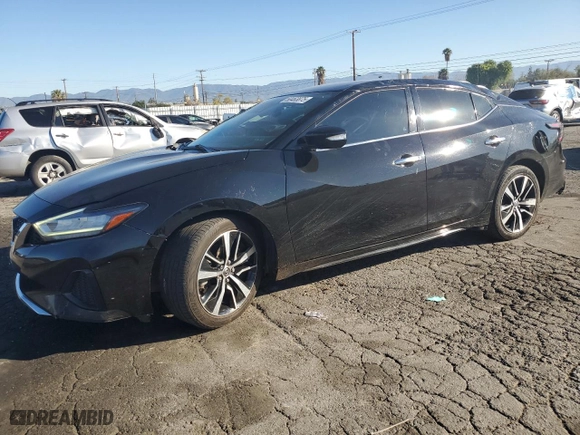2021 Nissan Maxima SV with VIN 1N4AA6CVXMC508370, listed as a Copart auction lot 50463875 with 101,545 mi miles and Salvage Title. Bid and sale history available at carsss.com. Image 1.