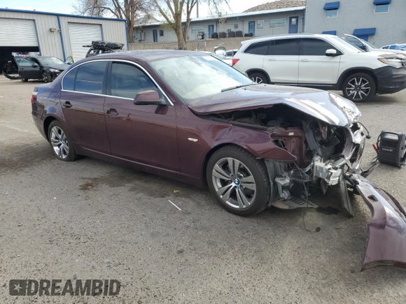 2010 BMW 5 Series 528i with VIN WBANU5C51AC460098, listed as a Copart auction lot 48819825 with 107,796 mi miles and Salvage Title. Bid and sale history available at carsss.com. Image 4.