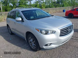 2013 Infiniti JX35 z VIN 5N1AL0MM4DC352569, wystawiony jako IAAI lot #42499949 z przebiegiem 200 903 mil mil oraz . Historia ofert i sprzedaży dostępna na DreamBid. Obrazek 1.