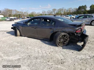 2022 Dodge Charger Scat Pack with VIN 2C3CDXGJ3NH191395, listed as a Copart auction lot 48655404 with 25,444 mi miles and Salvage Title. Bid and sale history available at carsss.com. Image 2.