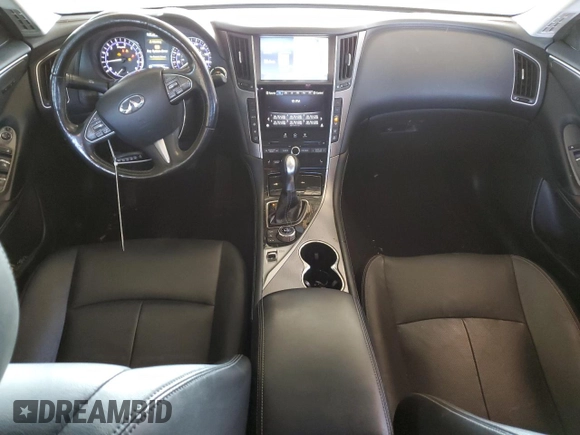 2016 Infiniti Q50 with VIN JN1EV7AR9GM346048, listed as a Copart auction lot 54362715 with 120,799 mi miles and Salvage Title. Bid and sale history available at DreamBid. Image 8.
