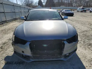 2014 Audi S5 Premium Plus with VIN WAUCGAFRXEA010408, listed as a Copart auction lot 42742145 with 128,354 mi miles and Salvage Title. Bid and sale history available at carsss.com. Image 5.