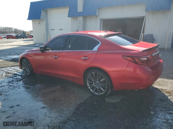 2018 Infiniti Q50 RED SPORT 400 with VIN JN1FV7AR3JM480498, listed as a Copart auction lot 48497015 with 85,283 mi miles and Clean Title. Bid and sale history available at carsss.com. Image 2.