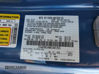 2021 Ford Mustang Shelby GT500 with VIN 1FA6P8SJ4M5501255, listed as a Copart auction lot 75242444 with 6,014 mi miles and Salvage title. Bid and sale history available at DreamBid. Image 12.