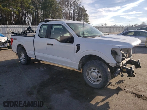 2022 Ford F-150 XL with VIN 1FTEX1EB4NKE56418, listed as a Copart auction lot 46791285 with 36,764 mi miles and Salvage title. Bid and sale history available at DreamBid. Image 4.