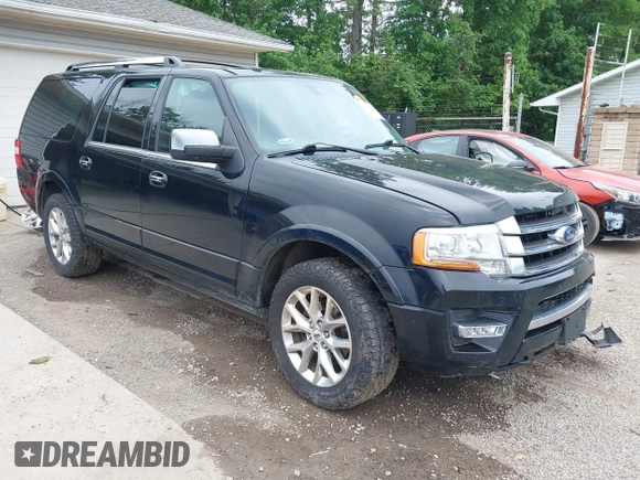 2017 Ford Expedition Max Limited z VIN 1FMJK2AT1HEA23400, wystawiony jako IAAI lot #42300526 z przebiegiem 172 399 mil mil oraz . Historia ofert i sprzedaży dostępna na DreamBid. Obrazek 1.