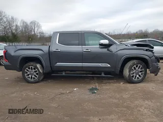 2024 Toyota Tundra 1794 Edition with VIN 5TFMA5DBXRX142402, listed as a IAAI auction lot 41253806 with 17,523 mi miles and . Bid and sale history available at DreamBid. Image 12.