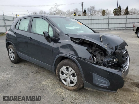 2015 Chevrolet Trax LS with VIN KL7CJKSB7FB207404, listed as a Copart auction lot 49550845 with 0 mi miles and Salvage Title. Bid and sale history available at carsss.com. Image 4.