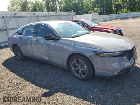 2025 Honda Accord EX-L with VIN 1HGCY2F61SA039210, listed as a Copart auction lot 55132285 with 1,977 mi miles and Salvage title. Bid and sale history available at DreamBid. Image 4.