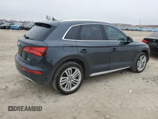 2018 Audi Q5 Premium Plus with VIN WA1BNAFY4J2208198, listed as a Copart auction lot 47483275 with 82,091 mi miles and Salvage Title. Bid and sale history available at DreamBid. Image 3.