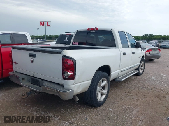 2008 Dodge 1500 SLT z VIN 1D7HA182X8S506615, wystawiony jako IAAI lot #42422549 z przebiegiem 259 966 mil mil oraz . Historia ofert i sprzedaży dostępna na DreamBid. Obrazek 4.