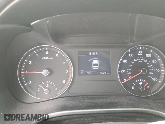 2019 Kia Forte LXS with VIN 3KPF24AD5KE120481, listed as a Copart auction lot 50417795 with 76,499 mi miles and Salvage Title. Bid and sale history available at DreamBid. Image 9.