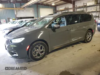 2023 Chrysler Pacifica Limited with VIN 2C4RC1GG0PR529598, listed as a Copart auction lot 55287345 with 65,714 mi miles and Salvage title. Bid and sale history available at DreamBid. Image 1.