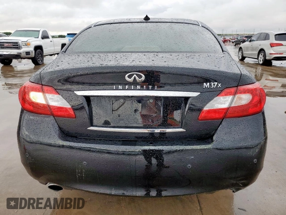 2013 Infiniti M37 with VIN JN1BY1AR8DM604403, listed as a Copart auction lot 55757025 with 122,523 mi miles and Clean Title. Bid and sale history available at carsss.com. Image 6.