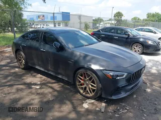 2022 Mercedes-Benz AMG GT 43 z VIN W1K7X5KB5NA046338, wystawiony jako IAAI lot #41937765 z przebiegiem 56 621 mil mil oraz . Historia ofert i sprzedaży dostępna na DreamBid. Obrazek 1.