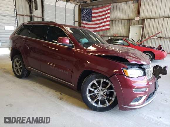 2019 Jeep Grand Cherokee Summit with VIN 1C4RJFJG8KC716651, listed as a Copart auction lot 63248974 with 91,177 mi miles and Salvage title. Bid and sale history available at DreamBid. Image 4.
