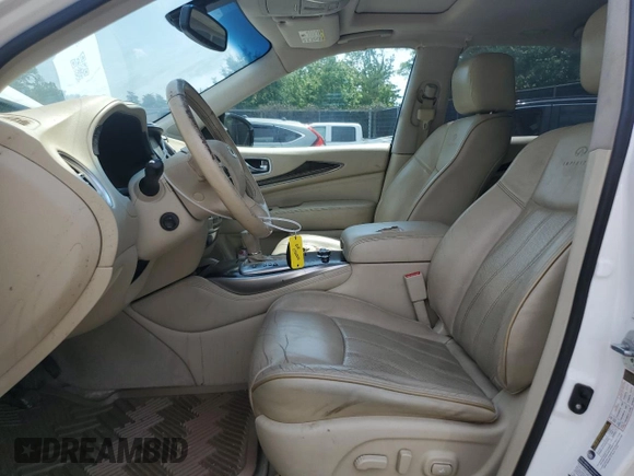 2014 Infiniti QX60 with VIN 5N1AL0MMXEC552292, listed as a Copart auction lot 57250055 with 163,174 mi miles and Salvage title. Bid and sale history available at DreamBid. Image 7.