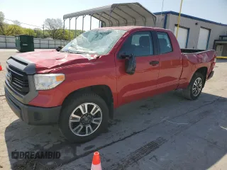 2017 Toyota Tundra SR with VIN 5TFRM5F13HX111072, listed as a Copart auction lot 53074355 with 92,728 mi miles and Salvage title. Bid and sale history available at DreamBid. Image 1.