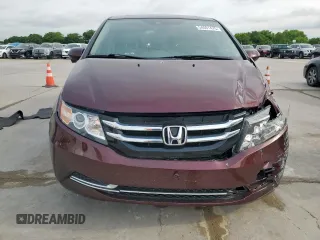2015 Honda Odyssey EX-L with VIN 5FNRL5H66FB027802, listed as a Copart auction lot 54061475 with 44,489 mi miles and Salvage Title. Bid and sale history available at carsss.com. Image 5.