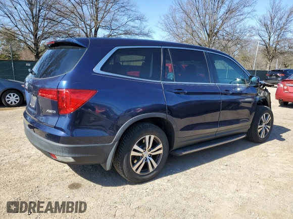2018 Honda Pilot EX-L with VIN 5FNYF6H69JB044322, listed as a Copart auction lot 48287155 with 61,096 mi miles and Salvage title. Bid and sale history available at DreamBid. Image 3.