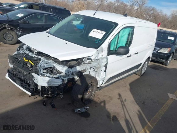 2023 Ford Transit Connect Van XLT with VIN NM0LS7T28P1572755, listed as a IAAI auction lot 41625158 with 24,709 mi miles. Bid and sale history available at carsss.com. Image 2.