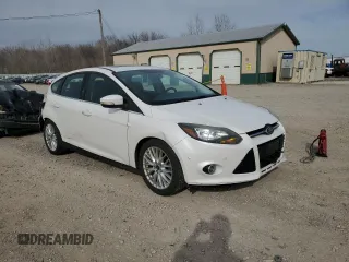 2014 Ford Focus Titanium with VIN 1FADP3N2XEL175862, listed as a Copart auction lot 49873695 with 90,341 mi miles and Salvage title. Bid and sale history available at DreamBid. Image 4.
