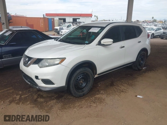 2014 Nissan Rogue SV with VIN 5N1AT2MT2EC751467, listed as a IAAI auction lot 42036355 with 262,270 mi miles and . Bid and sale history available at carsss.com. Image 2.