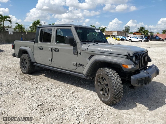 2022 Jeep Gladiator Sport S with VIN 1C6HJTAG5NL130317, listed as a Copart auction lot 71194054 with 44,324 mi miles and Salvage Title. Bid and sale history available at carsss.com. Image 4.