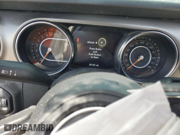 2019 Jeep Wrangler Sport S with VIN 1C4GJXAG4KW569059, listed as a Copart auction lot 60546945 with 57,131 mi miles and Non repairable. Bid and sale history available at DreamBid. Image 9.