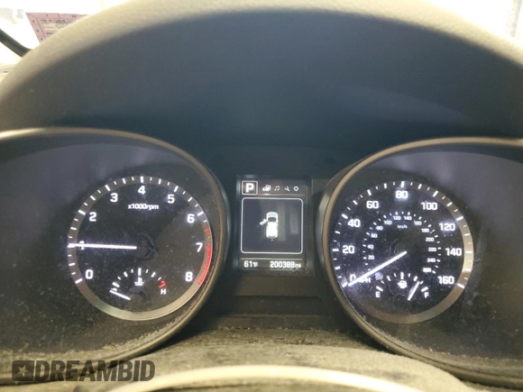 2017 Hyundai Santa Fe 2.4L with VIN 5XYZTDLB8HG438631, listed as a Copart auction lot 59996325 with 200,388 mi miles and Salvage title. Bid and sale history available at DreamBid. Image 9.