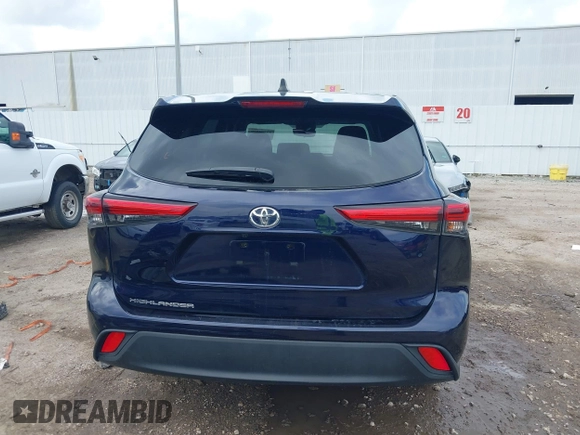 2023 Toyota Highlander L with VIN 5TDKDRAH4PS024895, listed as a IAAI auction lot 42390330 with 177,607 mi miles and . Bid and sale history available at DreamBid. Image 17.