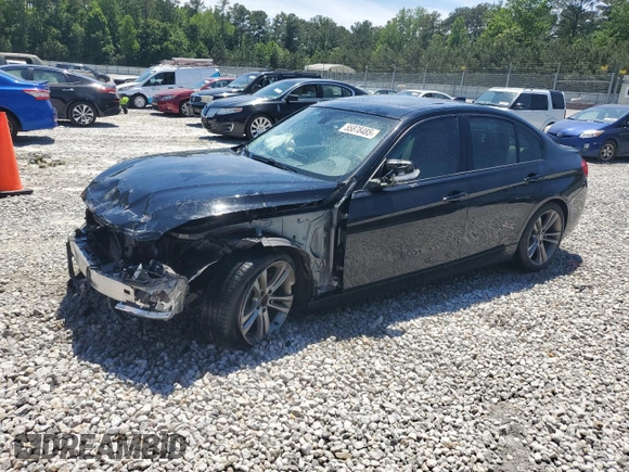 2018 BMW 3 Series 330i xDrive with VIN WBA8D9C54JEM35107, listed as a Copart auction lot 55878485 with 65,211 mi miles and Salvage title. Bid and sale history available at DreamBid. Image 1.