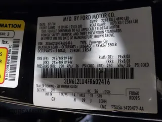 2015 Lincoln MKZ Hybrid with VIN 3LN6L2LU4FR602416, listed as a IAAI auction lot 41357234 with 170,593 mi miles. Bid and sale history available at carsss.com. Image 9.