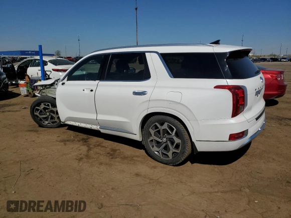 2021 Hyundai Palisade Calligraphy z VIN KM8R7DHE7MU179173, wystawiony jako Copart lot #54017325 z przebiegiem 67 873 mil mil oraz Szkoda całkowita • Salvage title. Historia ofert i sprzedaży dostępna na DreamBid. Obrazek 2.