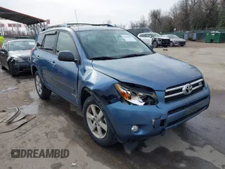 2008 Toyota RAV4 Ltd with VIN JTMBK31VX85054063, listed as a IAAI auction lot 41829356 with 217,776 mi miles. Bid and sale history available at carsss.com. Image 1.