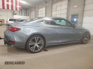 2018 Infiniti Q60 Luxe with VIN JN1EV7EL8JM391124, listed as a Copart auction lot 80746224 with 97,310 mi miles and Salvage Title. Bid and sale history available at carsss.com. Image 3.