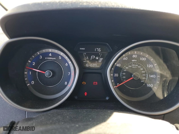 2015 Hyundai Elantra Limited with VIN KMHDH4AE7FU281903, listed as a Copart auction lot 49400465 with 164,684 mi miles and Salvage Title. Bid and sale history available at carsss.com. Image 9.