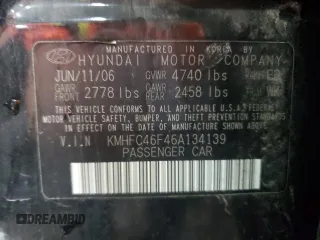 2006 Hyundai Azera SE с VIN KMHFC46F46A134139, выставлен на аукционе Copart как лот 61850305 с пробегом 226 748 миль миль и Чистый • Clean title. История ставок и продаж доступна на DreamBid. Изображение 12.