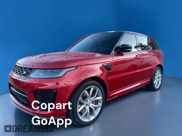 2019 Land Rover Range Rover Sport SVR with VIN SALWZ2SE0KA850XXX, listed as a Copart auction lot 48609505 with 67,838 mi miles and Clean Title. Bid and sale history available at DreamBid. Image 2.