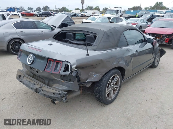 2013 Ford Mustang V6 with VIN 1ZVBP8EM7D5214021, listed as a IAAI auction lot 42197070 with 137,888 mi miles and . Bid and sale history available at DreamBid. Image 4.
