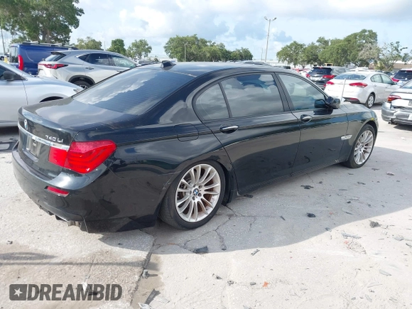 2012 BMW 7 Series 740Li with VIN WBAKB4C57CC576203, listed as a IAAI auction lot 42792281 with 91,705 mi miles and . Bid and sale history available at DreamBid. Image 4.