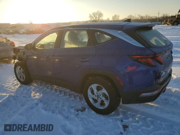 2022 Hyundai Tucson SE with VIN 5NMJA3AE6NH007667, listed as a Copart auction lot 87687995 with 27,658 mi miles and Salvage Title. Bid and sale history available at DreamBid. Image 2.