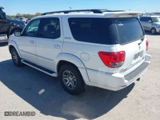 2007 Toyota Sequoia Limited with VIN 5TDBT48A27S285702, listed as a IAAI auction lot 41740869 with 142,998 mi miles. Bid and sale history available at carsss.com. Image 3.
