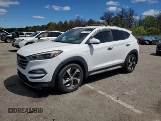 2017 Hyundai Tucson Limited z VIN KM8J3CA2XHU410785, wystawiony jako Copart lot #57250485 z przebiegiem 97 048 mil mil oraz Szkody całkowita. Historia ofert i sprzedaży dostępna na DreamBid. Obrazek 1.