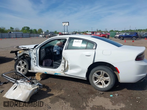 2019 Dodge Charger SXT with VIN 2C3CDXBG7KH661578, listed as a IAAI auction lot 39126917 with 117,594 mi miles. Bid and sale history available at carsss.com. Image 14.