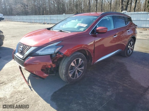 2020 Nissan Murano SV with VIN 5N1AZ2BS2LN123953, listed as a Copart auction lot 45347425 with 94,791 mi miles and Salvage Title. Bid and sale history available at carsss.com. Image 1.