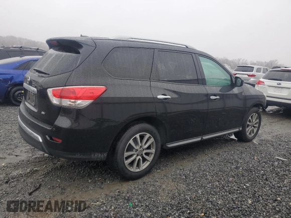 2016 Nissan Pathfinder SV with VIN 5N1AR2MNXGC617017, listed as a Copart auction lot 44770425 with 213,751 mi miles and Salvage Title. Bid and sale history available at carsss.com. Image 3.