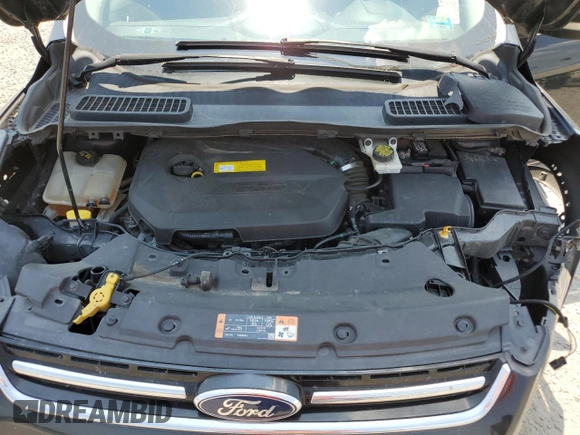 2015 Ford Escape Titanium with VIN 1FMCU0JX7FUA87129, listed as a Copart auction lot 61846965 with 160,044 mi miles and Salvage title. Bid and sale history available at DreamBid. Image 12.