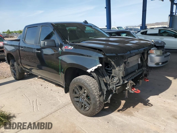 2022 Chevrolet Silverado 1500 Custom Trail Boss with VIN 3GCPDCED0NG631950, listed as a Copart auction lot 64843644 with 49,229 mi miles and Salvage Title. Bid and sale history available at DreamBid. Image 4.